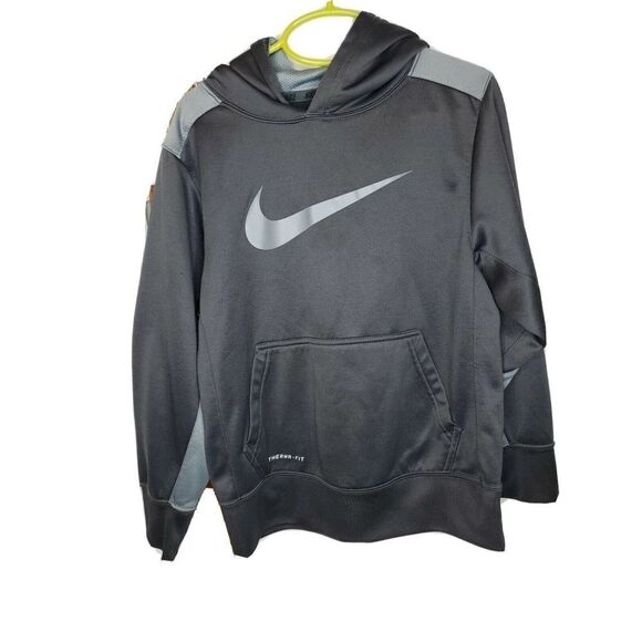 Nike Other - Boy's Nike Therma-Fit Grey Grey Swoosh Hoodie Sweatshirt Size Youth Small